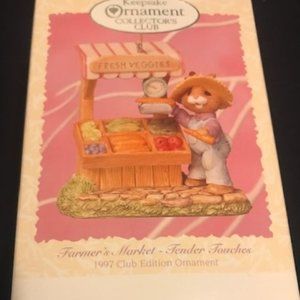 Hallmark club ed ornament 1997, farmers market New